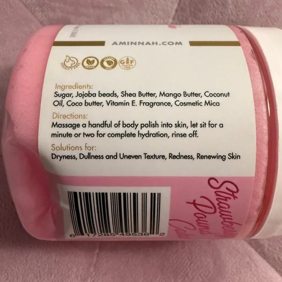 Aminnah Strawberry Pound Cake Sugar Polish - Picture 2 of 2